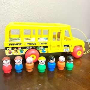 FISHER PRICE🔥Rare~Vintage🔥1965 School Bus 192